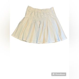 Hollister White Ultra High Rise Tennis Skirt